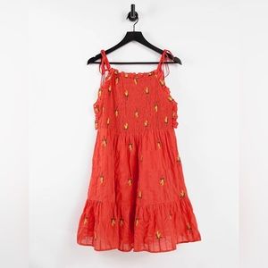 ASOS DESIGN tiered floral mini dress NWOT